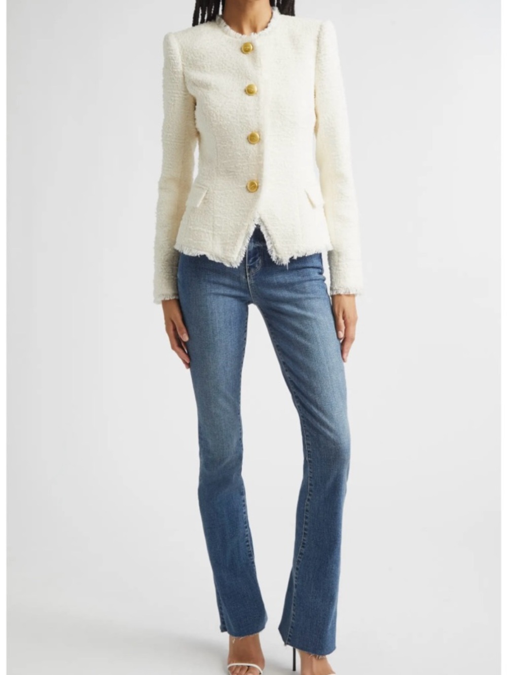 L'AGENCE Mid Blue Flare Jeans